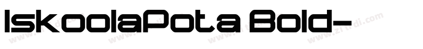 IskoolaPota Bold字体转换 IskoolaPota Bold字体转换